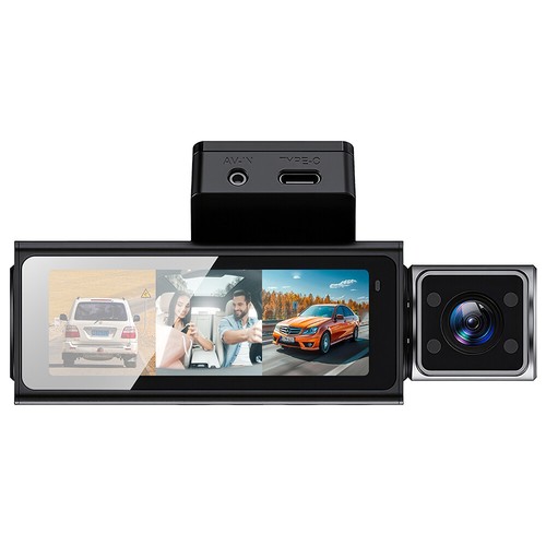 4K+1080P*2 3 Channel WiFi Car Dash Camera Front Rear Inside Dashcam DVR Recorder - Picture 16 of 16
