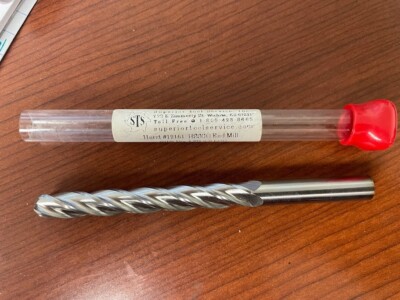 SUPERIOR TOOL 12151 HSS ENDMILL .3750 DIA 4 FL 3.0 LOC .375 SHK 4.75 OAL
