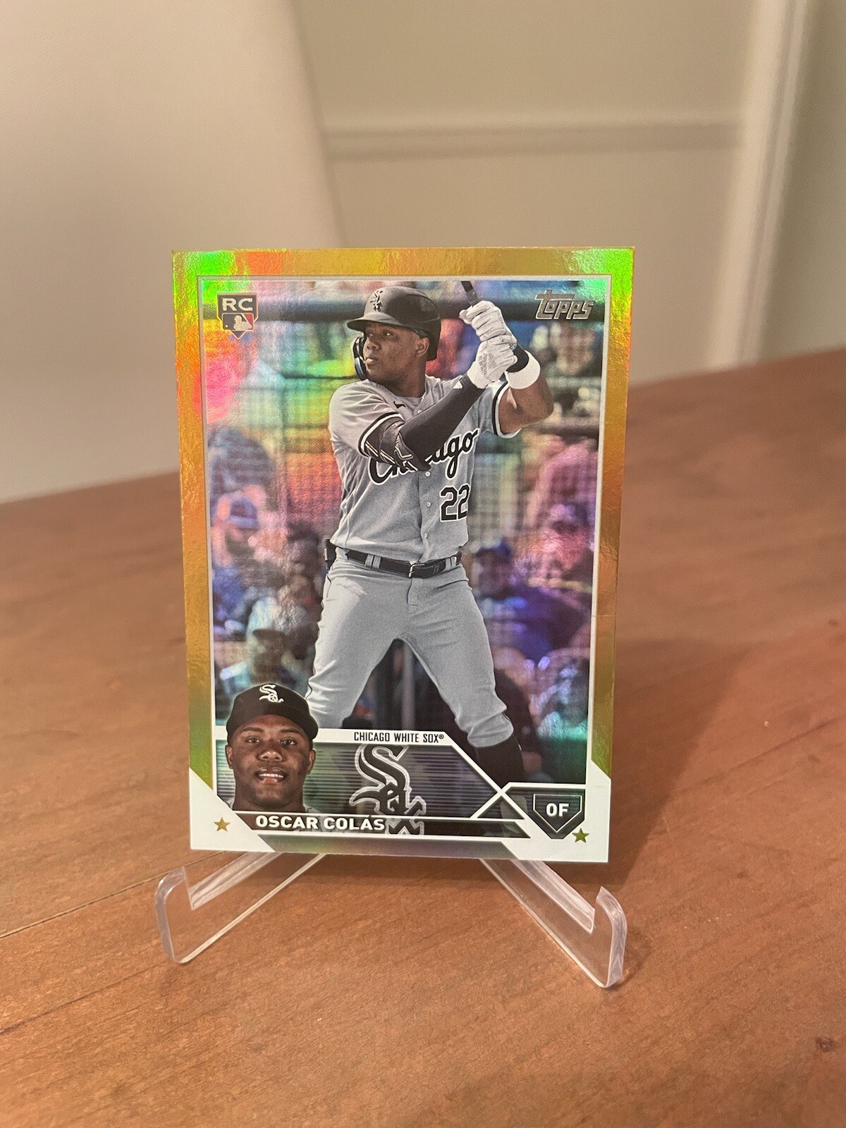 2023 Topps Series 2 OSCAR COLAS Gold Foil SP Rookie RC #545 CHICAGO WHITESOX RC