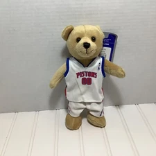 NBA Basketball Brooklyn Pistons 9" Stuffed Teddy Bear With Jersey