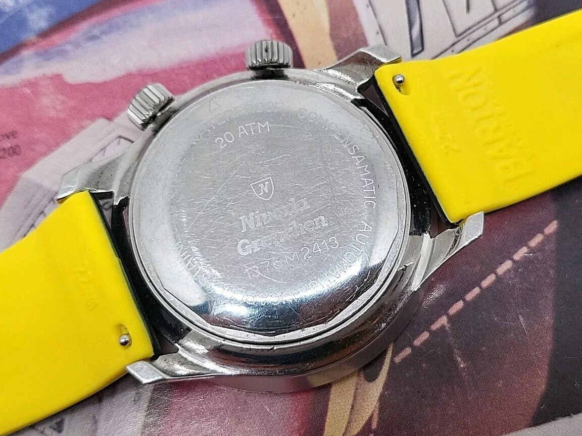 NIVADA GRENCHEN DEPTHOMATIC Automatic Vintage Wat… - image 6
