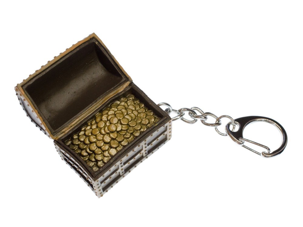 Treasure Chest Keychain Miniblings Charm Chest Treasure Chest