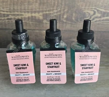 bath and body works sweet kiwi & starfruit wallflowers home fragrance refill x3