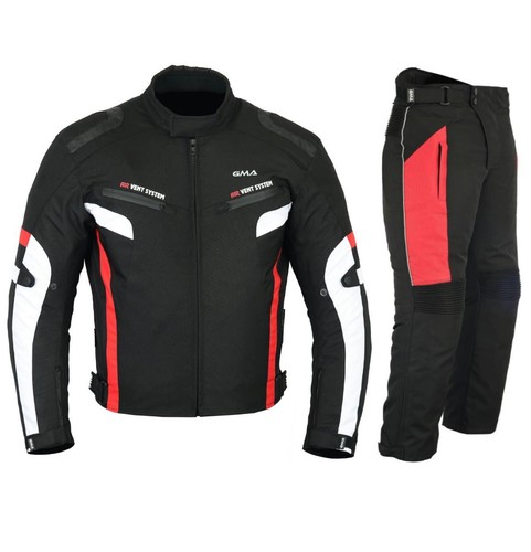 GMA Hombre Moto Traje chaqueta y Pantalón de cordura tamaño disponible S a  4XL, | eBay