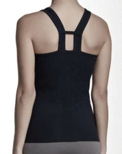 YUMMIE Jackie Racer Back Tank Shapewear Fitness Tank Top BLACK Womens XS S L