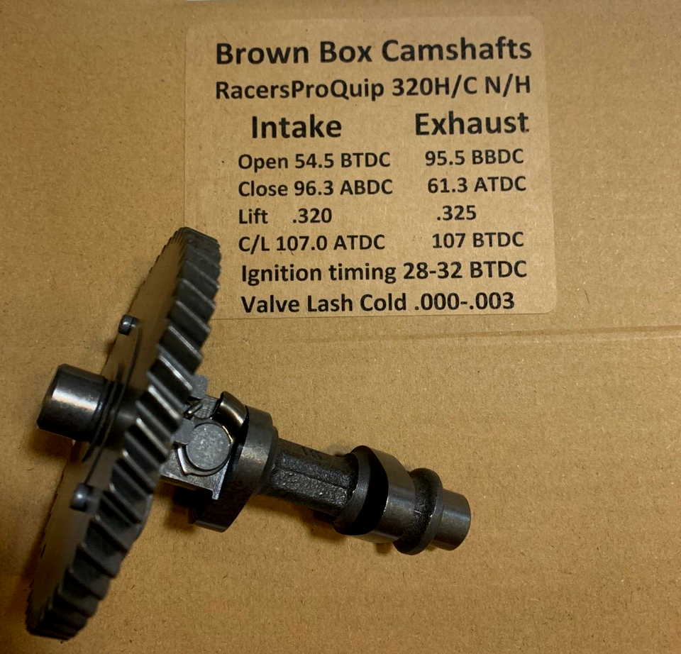 Predator 212cc NON-HEMI BrownBoxCam 320 Lift Cam Lifters/Champ/rockers 24hrShip - Foto 3