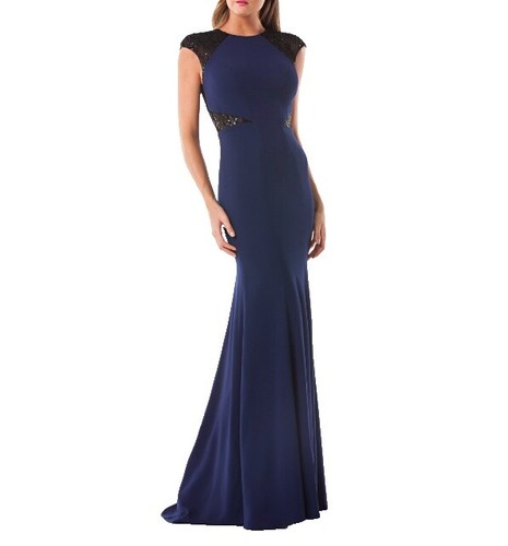 Carmen Marc Valvo Gold Studded Dress medium | eBay
