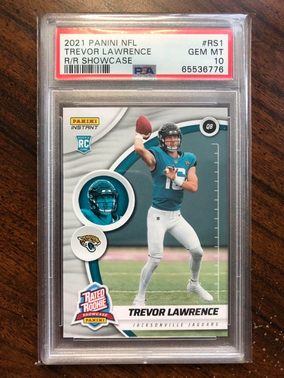 Trevor Lawrence Panini NFL Rated Rookie Showcase #RS1 Base