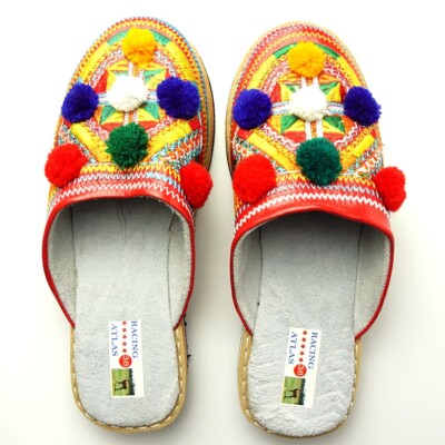 Babouche berbère, babouche marocaine, chaussure femme