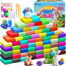 Air Dry Clay 64 Colors, Modeling Clay for Kid...