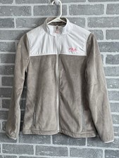 Fila Sport Juvenile Girls Sz XL 16 Gray Full Zip Moc Neck Jacket