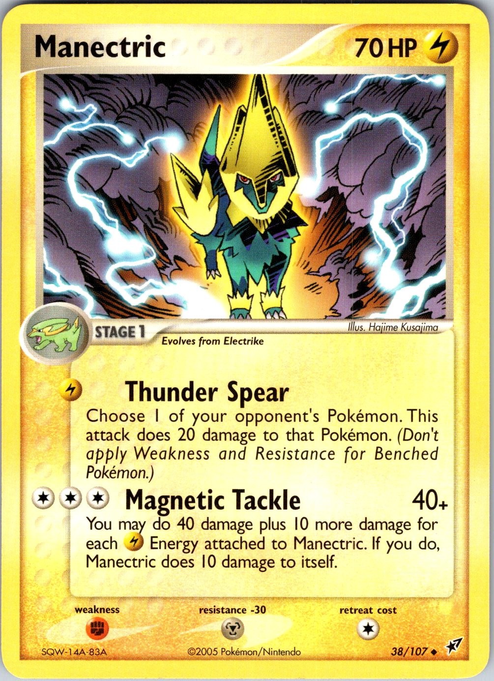 Manectric 38/107 Deoxys Pokemon TCG NM Normal