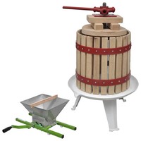 Vidaxl 2-Tlg. Obst- & Weinpresse Und MüHle-Set Neu