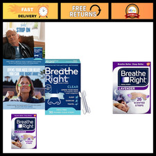Nasal Strips Clear & Lavender Scent - Extra Strength, Sm/Med, Breathe Easy Relie