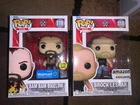 Funko Pop WWE lot of 2 Brock Lesnar & GITD Bam Bam
