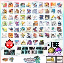 ✨ Pokémon Legends: Z-A  ALL MEGA | Shiny Alpha | Max Stats | Instant Delivery! ✨