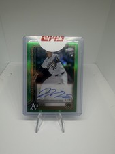 2025 Topps Chrome JT Ginn Green Refractor Auto 21/99 Athletics SEALED