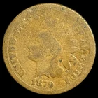 1879 Indian Head Cent - Antique United States of America 1c Penny Coin