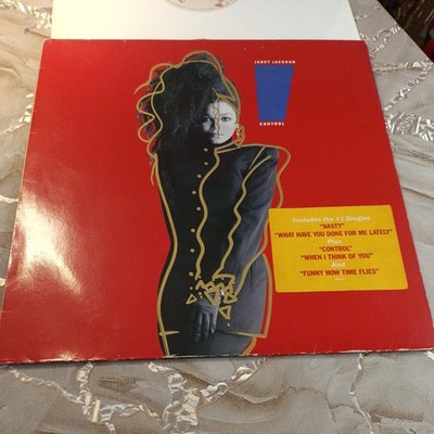 Janet Jackson Control + POSTER A&M Records Vinyl LP