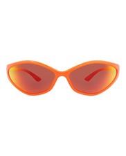 Balenciaga Unisex Shield/Wrap Orange Red Fashion Designer Eyewear