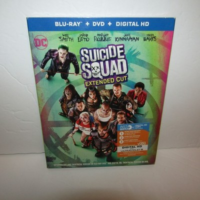 Suicide Squad Extended Cut Blu-ray / DVD Combo Brand New & Sealed with Slipcover
