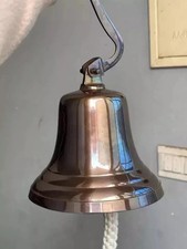 Large Nautical Ship's Boat Bell 11" Solid Brass Marine Maritime Wall Decor GIFT