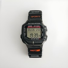 Orologio Digitale Casio ACL-200 Acceleratore 1531 Sensore Dati WR100M Giappone Vintage