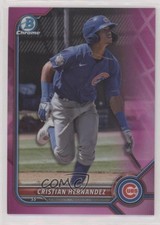 2022 Bowman Chrome Fuchsia Pink Vapor Refractor /199 Cristian Hernandez 0h29
