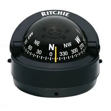 Ritchie Compass, Surface Mount, 2.75" Dial, Black. S-53
