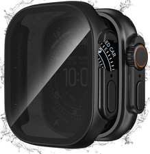 Waterproof Privacy Case for Apple Watch Ultra 49mm with Anti-peep Screen Protect