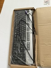 HP WIRED PS/2 BLACK AND SILVER KEYBOARD 434820-00X - NEW