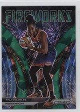 2022 Panini Prizm WNBA Fireworks Green Ice Prizm Tina Charles #4 00zd