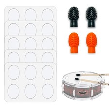 30 Pieces Drum Dampeners and 4 Drumstick for Silencing...