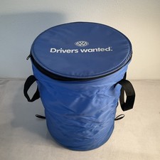 Novelty Volkswagen Big Cooler Bag Cold Collapsible Blue Genuine Vw Rare Novelty Volkswagen Big Cooler Bag Cold Collapsible Blue Genuine Vw Rare