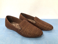 Birdies Starling Mahogany Raffia Loafers Woven SHOE Flats Womens 7 Brown SLIP-ON
