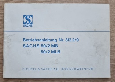 Betriebsanleitung Sachs 50/2 MB MLB Motor Hercules MP4 222 usw. 