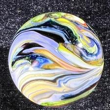 1 1/8”+ Mad Man Marbles  Jabo Special Run Remelt Marble Signed MMM Jabo 12-25
