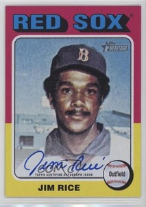 2024 Topps Heritage Real One Auto Jim Rice #ROA-JRI Auto HOF