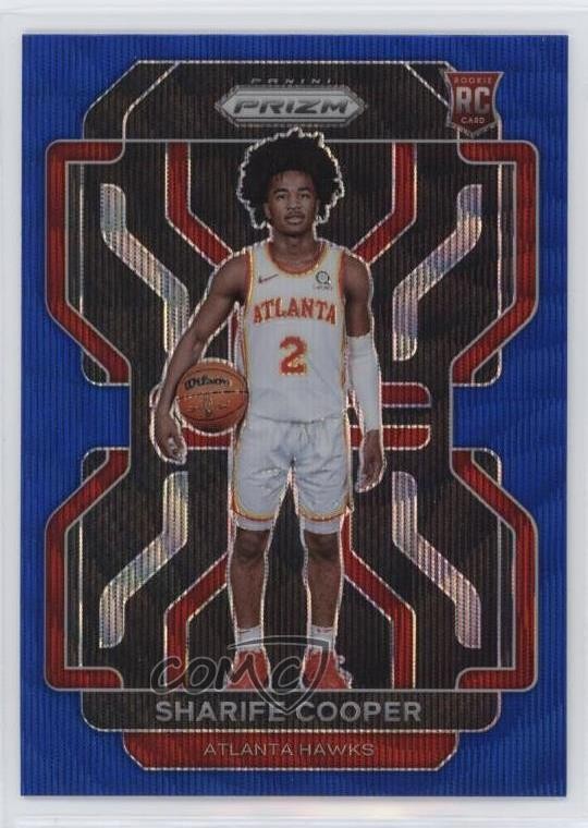 2021-22 Panini Prizm Blue Wave Prizm Sharife Cooper #280 Rookie RC
