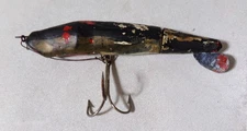 Vintage C. C. Roberts Mud Puppy Muskie Wood Fishing Lure