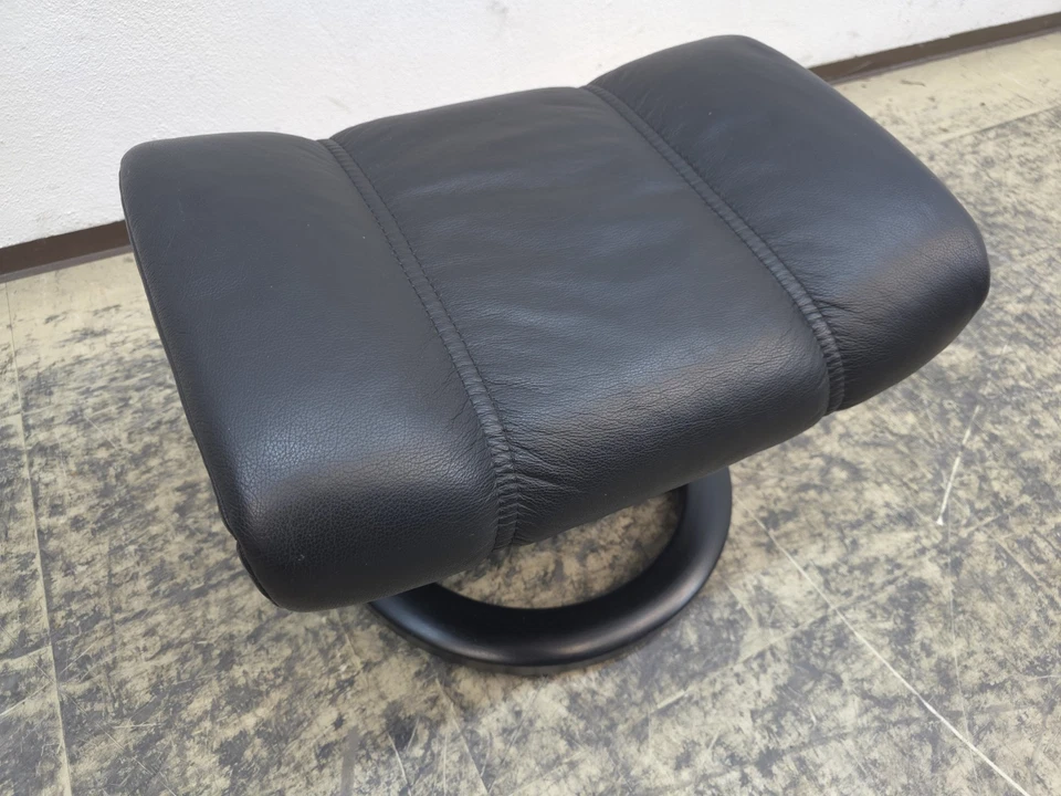 Stressless Lederhocker Designerhocker top Schwarz Designersessel - Bild 4 von 4
