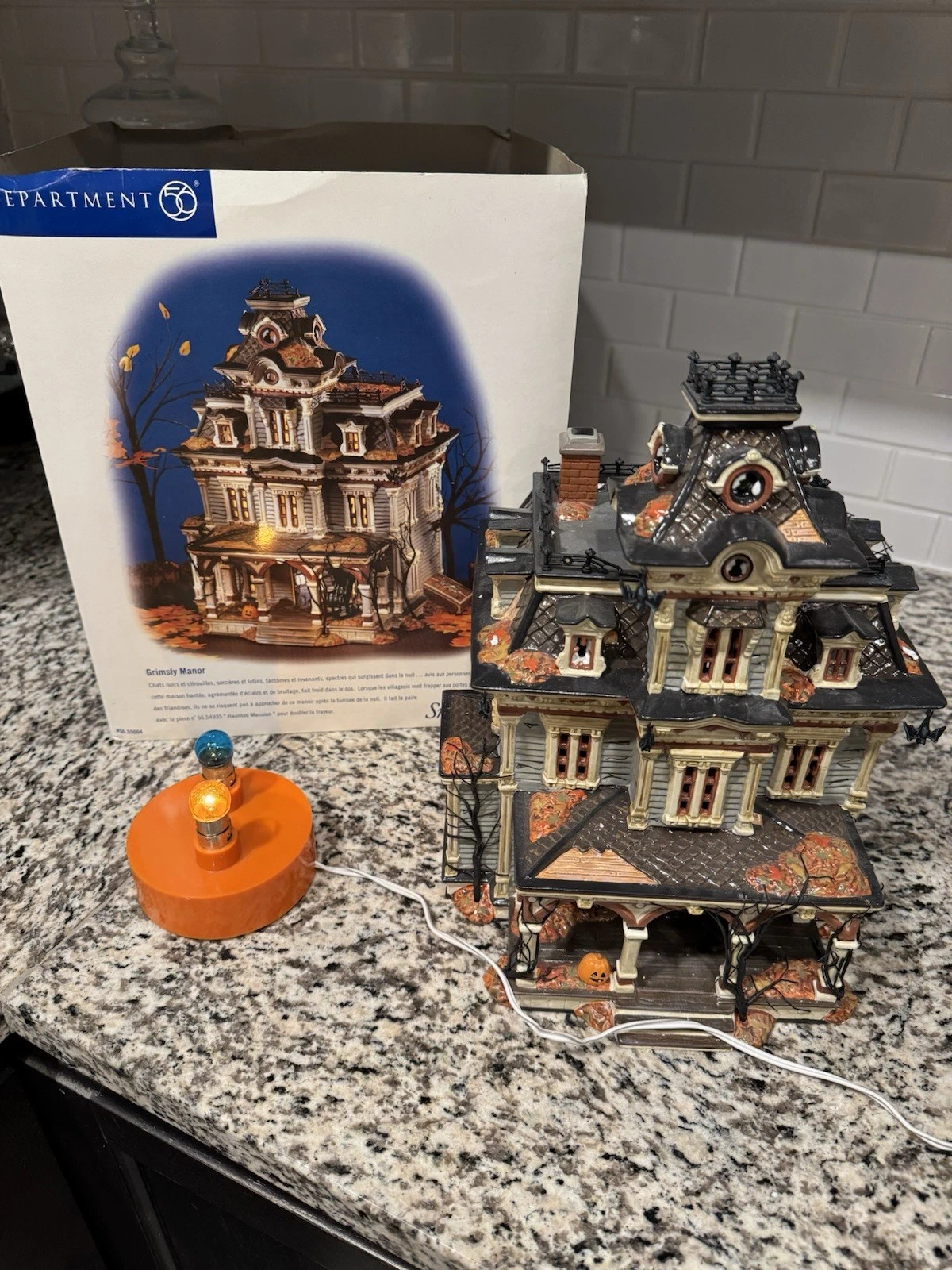 Department 56 Grimsley Manor Snow Village Lights Sounds
