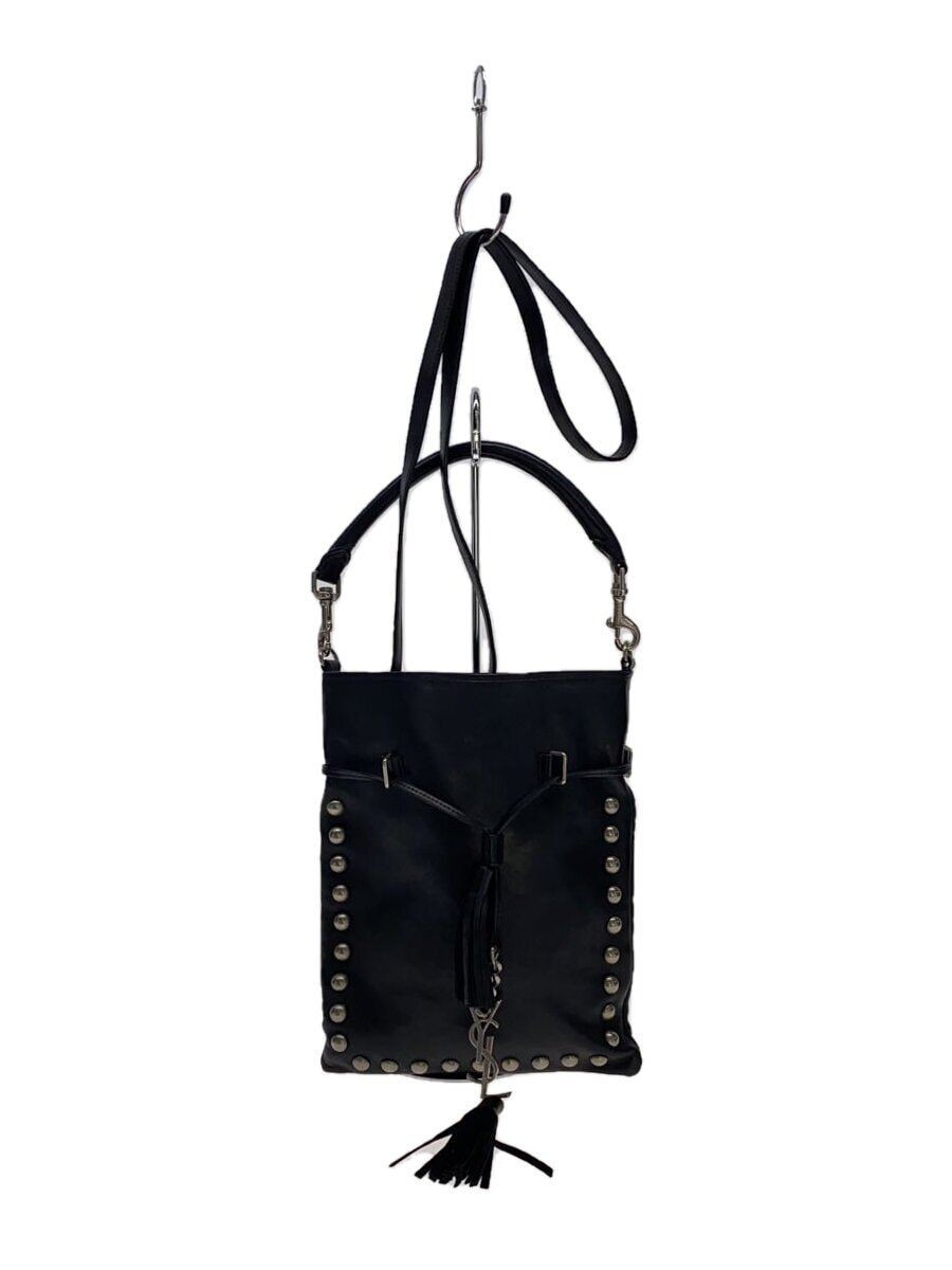 SAINT LAURENT BORSA A TRACOLLA PELLE Nera PTR872094 Usata