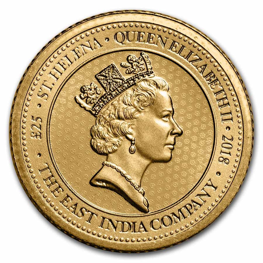 St. Helena 1/4 oz Gold £25 Rose Crown Guinea BU (Random Year) | eBay