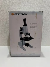 Celestron 44102 Biological Microscope 40x–400x w Slides Kit & Original Box