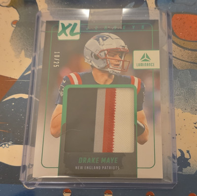 Panini 2025 Luminance Drake Maye Patriots XL Jerseys Patch #XLJ-DMA /25