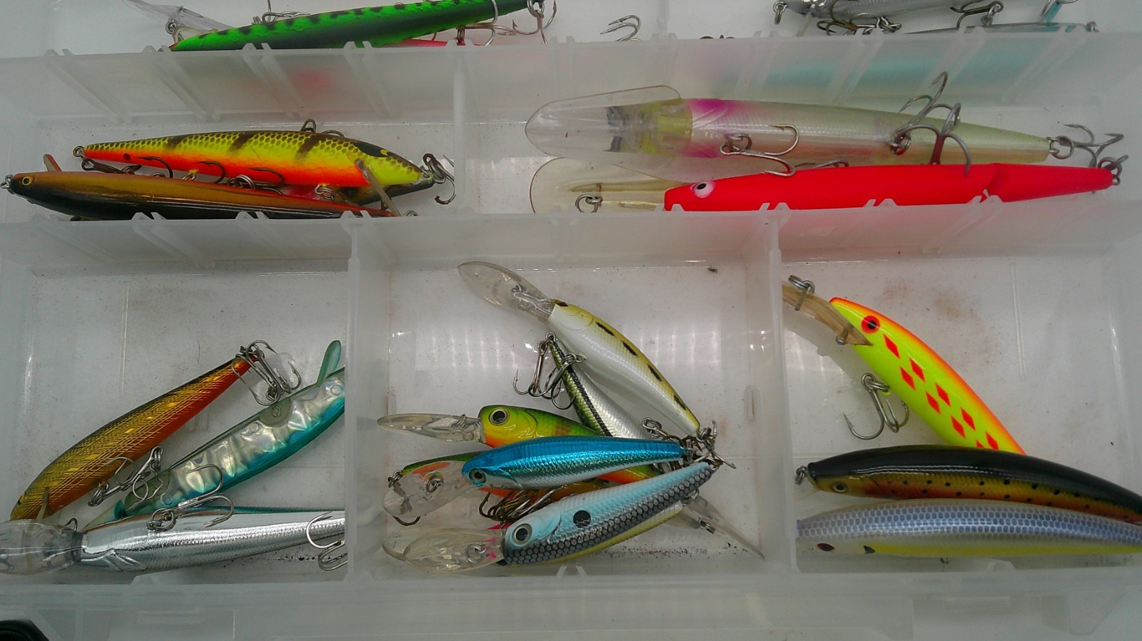 Lot of Various Crank Baits, Plugs, Hard Baits, in Plastic Plano Tackle Box - Image 5