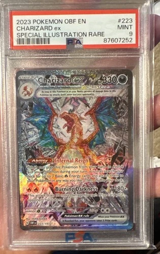 2023 POKEMON OBSIDIAN FLAMES #223 CHARIZARD ex SPECIAL ILLUSTRATION RARE PSA 8