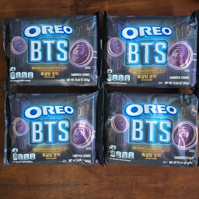 OREO LIMITED EDITION BTS BROWN SUGAR PANCAKE FLAVOR CREME SANDWICH COOKIES
