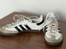 Adidas Samba White And Black Indoor Soccer Shoes Kids Size 2.5 US